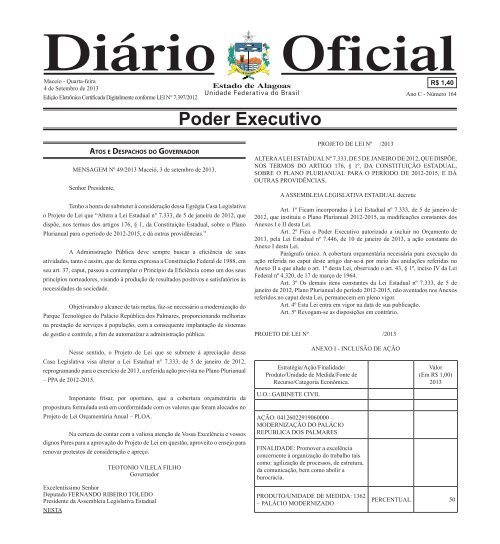 Poder Executivo - Imprensaoficial.al