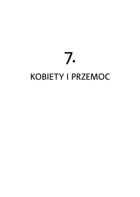 Raport-kobiety dla Polski Polska dla kobiet. 20 lat transformacji ...