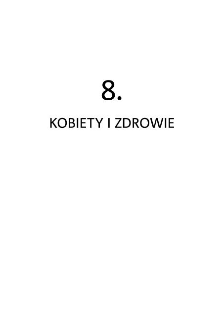 Raport-kobiety dla Polski Polska dla kobiet. 20 lat transformacji ...