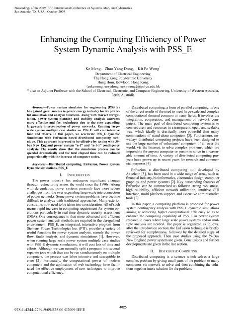 Enhancing the Computing Efficiency of Power System ... - Axceleon