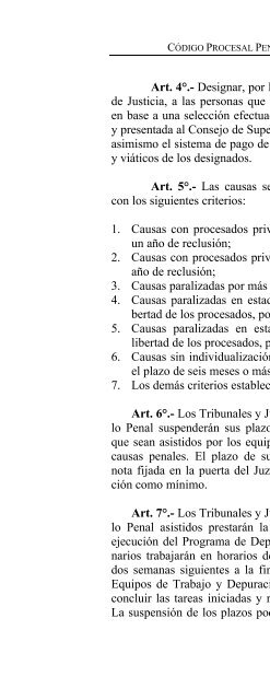 Código Procesal Penal de la República del ... - Poder Judicial