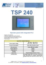 TSP 240 Operator panel with integrated PLC