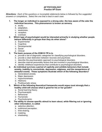 released ap psychology exam essays Ap® psychology 2013 scoring guidelines ap® psychology the essay earned point 6 because the student defines retroactive interference and then ties it. released ap psychology exam essays Ap® psychology 2013 scoring guidelines ap® psychology the essay earned point 6 because the student defines retroactive interference and then ties it.