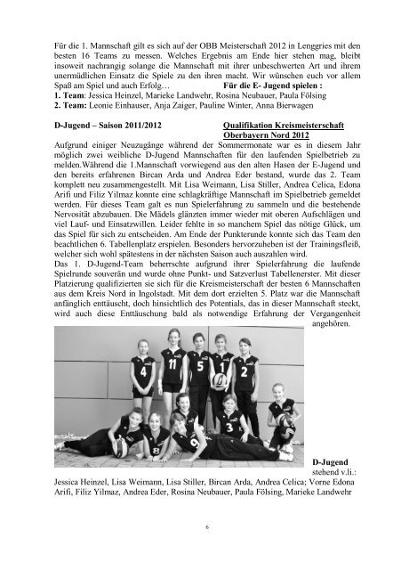 Sportreport Volleyball 2011