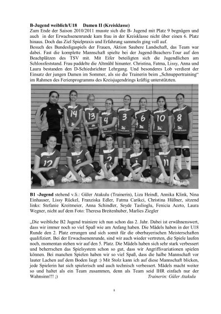 Sportreport Volleyball 2011