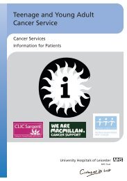 Teenage and Young Adult Cancer Service - Library - University ...