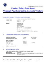 Vetasept povidone-iodine Alcoholic Tincture - Animalcare