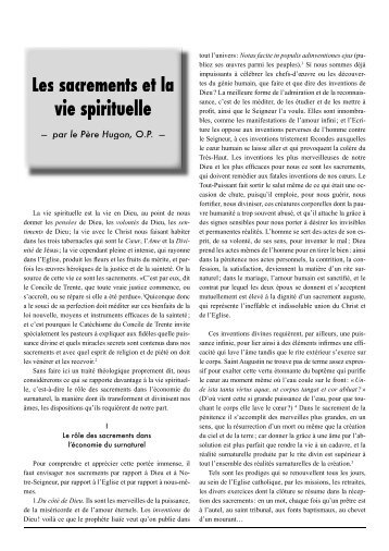 La vie spirituelle est la vie en Dieu, au point de nous donner ... - DICI