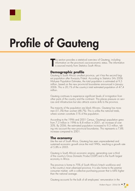 Mid Term Report - Gauteng Online