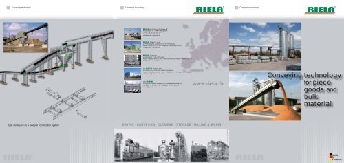 Conveying technology for piece goods and bulk material - Riela