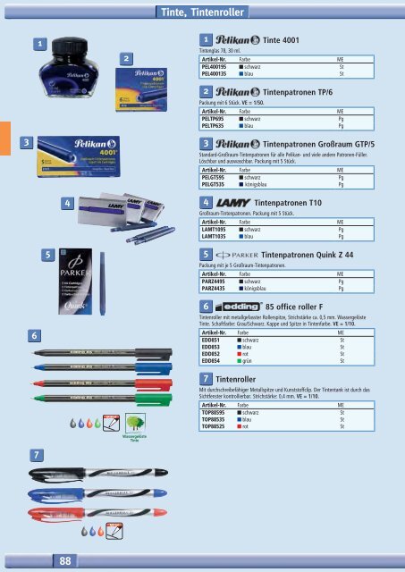 Lamy T10 Tintenpatronen blau 20 Packungen