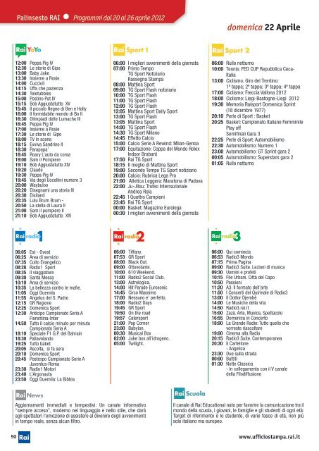 Scarica PDF - Ufficio Stampa Rai - Rai.it