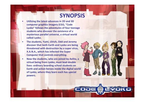 to download the PDF - Code Lyoko