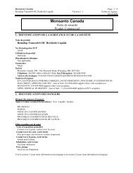 MSDS Roundup Transorb HC Herbicide Liquide - Monsanto