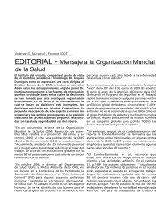 EDITORIAL - Mensaje a la OrganizaciÃ³n Mundial de la ... - Chrysotile