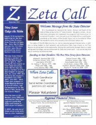 September 2010 - Zeta Phi Beta Sorority, Inc. - State Of New Jersey