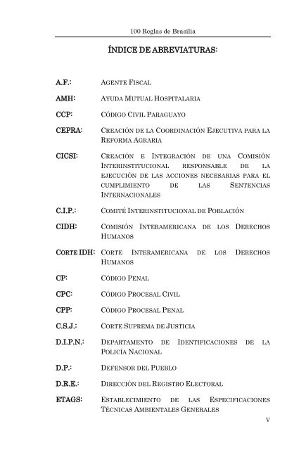 BENEFICIARIOS DE LAS 100 REGLAS DE BRASILIA - Poder Judicial