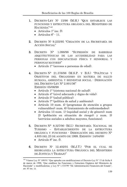 BENEFICIARIOS DE LAS 100 REGLAS DE BRASILIA - Poder Judicial