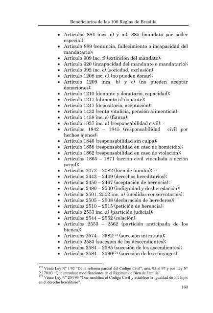 BENEFICIARIOS DE LAS 100 REGLAS DE BRASILIA - Poder Judicial