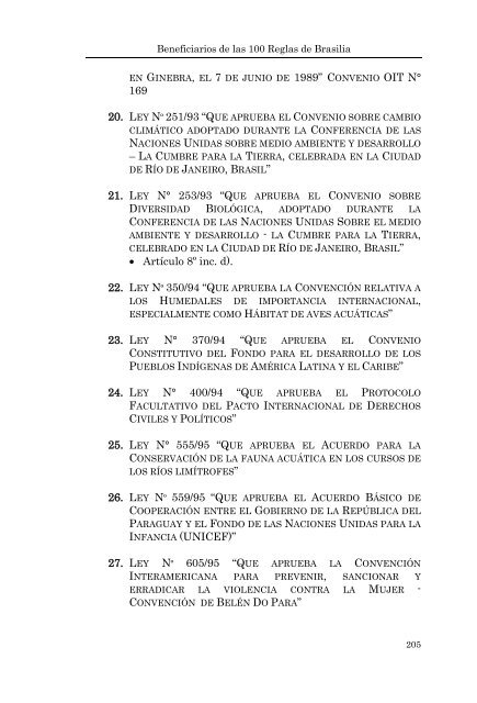 BENEFICIARIOS DE LAS 100 REGLAS DE BRASILIA - Poder Judicial