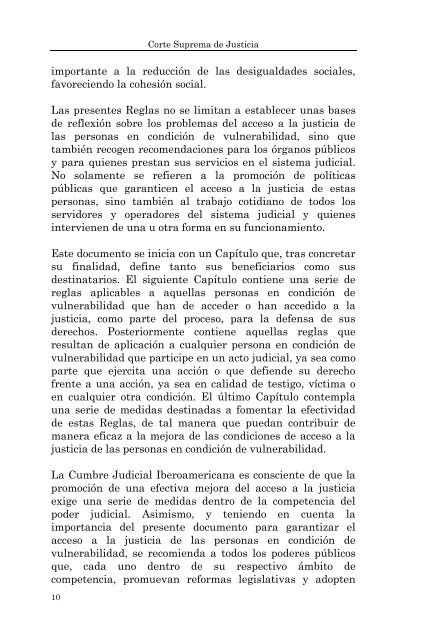 BENEFICIARIOS DE LAS 100 REGLAS DE BRASILIA - Poder Judicial