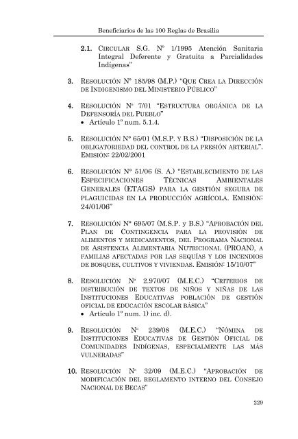 BENEFICIARIOS DE LAS 100 REGLAS DE BRASILIA - Poder Judicial