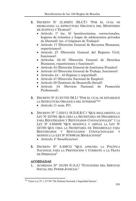 BENEFICIARIOS DE LAS 100 REGLAS DE BRASILIA - Poder Judicial