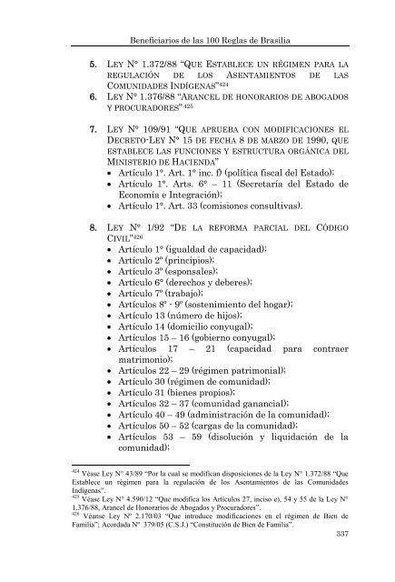 BENEFICIARIOS DE LAS 100 REGLAS DE BRASILIA - Poder Judicial