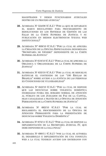 BENEFICIARIOS DE LAS 100 REGLAS DE BRASILIA - Poder Judicial