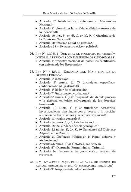 BENEFICIARIOS DE LAS 100 REGLAS DE BRASILIA - Poder Judicial