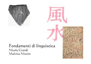 Fondamenti di linguistica - grandionline.net