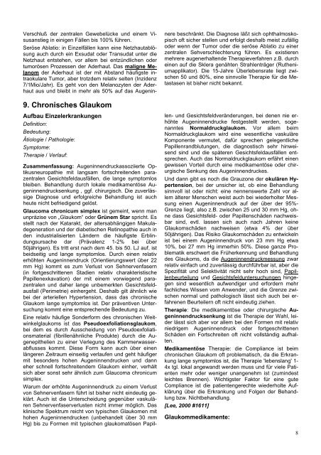 Allmähliche Sehverschlechterung - Biochemie-Nachhilfe.de