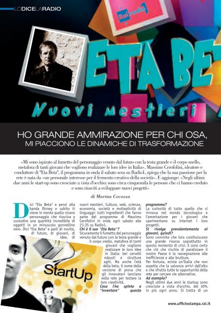 Scarica PDF - Ufficio Stampa Rai - Rai.it