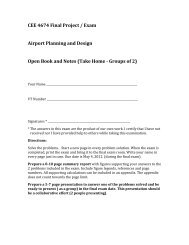 CEE 4674 Final Project / Exam Airport Planning and Design Open ...