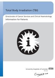 Total Body Irradiation (TBI) - Library - University Hospitals of ...