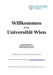 Guide - Internationale Beziehungen - UniversitÃ¤t Wien