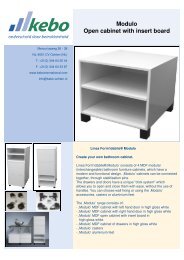 Modulo open cabinet with insert board - Kebo