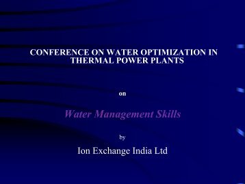 Water Management Skills