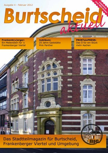 Das Stadtteilmagazin für Burtscheid, Frankenberger Viertel und Umgebung