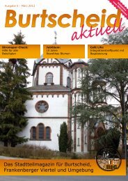 Das Stadtteilmagazin für Burtscheid, Frankenberger Viertel und Umgebung