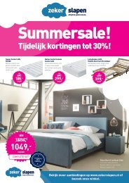 Summersale bij Zeker Slapen!