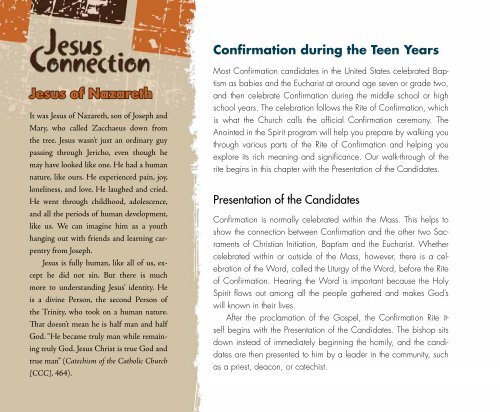 Anointed in the Spirit Candidate Handbook - Saint Mary's Press