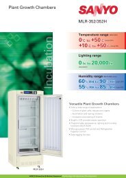 MLR-352/352H Plant Growth Chambers - Labface