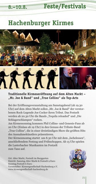 Hachenburger Kulturzeit - Veranstaltungskalender 2015