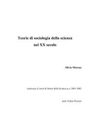 Teorie di sociologia della scienza nel  XX secolo Silvia Marcuz