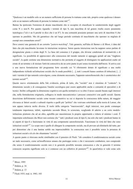 Teorie di sociologia della scienza nel  XX secolo Silvia Marcuz