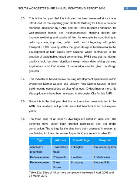 Dec 2010 - South Worcestershire Development Plan