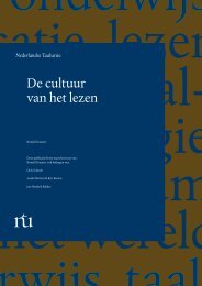 De cultuur van het lezen - Taalunieversum