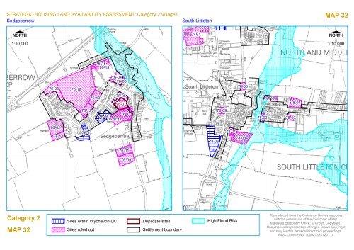 Map 32: Sedgeberrow & South Littleton - South Worcestershire ...