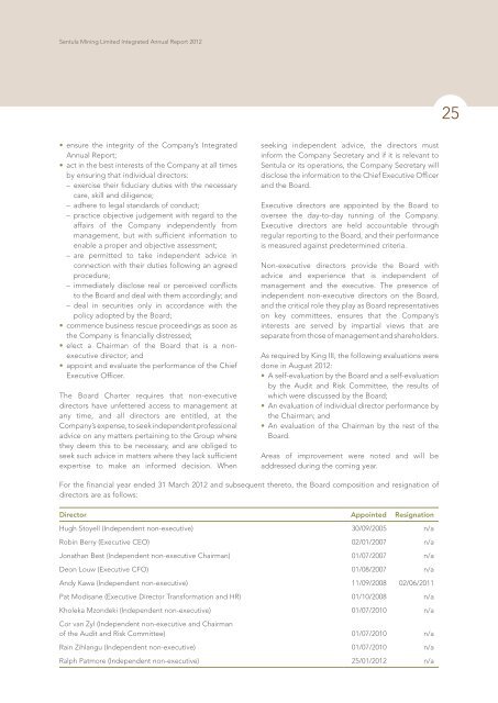 Annual Report 2012 - Sentula